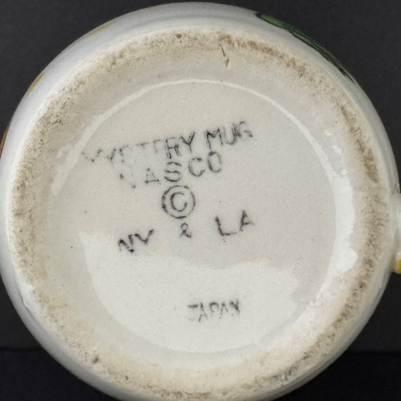 Vintage NASCO Cat Mystery Mug "What's at the bottom of the well?" 1950s RARE - Picture 6 of 7